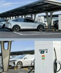 This brand-new solar-powered supercharging station