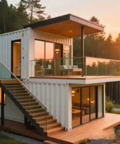 Container-based modular housing, light-gauge steel structures, simple housing, and portable housing.