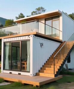 Container-based modular housing, light-gauge steel structures, simple housing, and portable housing.