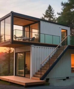 Container-based modular housing, light-gauge steel structures, simple housing, and portable housing.